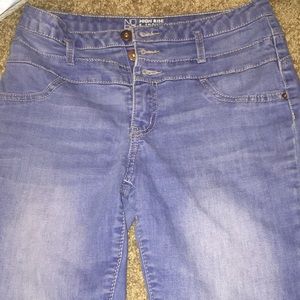 High rise sculpting skinny jeans